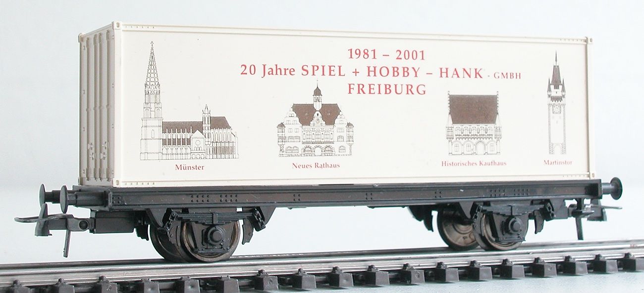 Roco Modelleisenbahnen: Roco Containerwagen Sonderausgabe Spur H0 – Gebraucht aus Oberwil BL von Klang