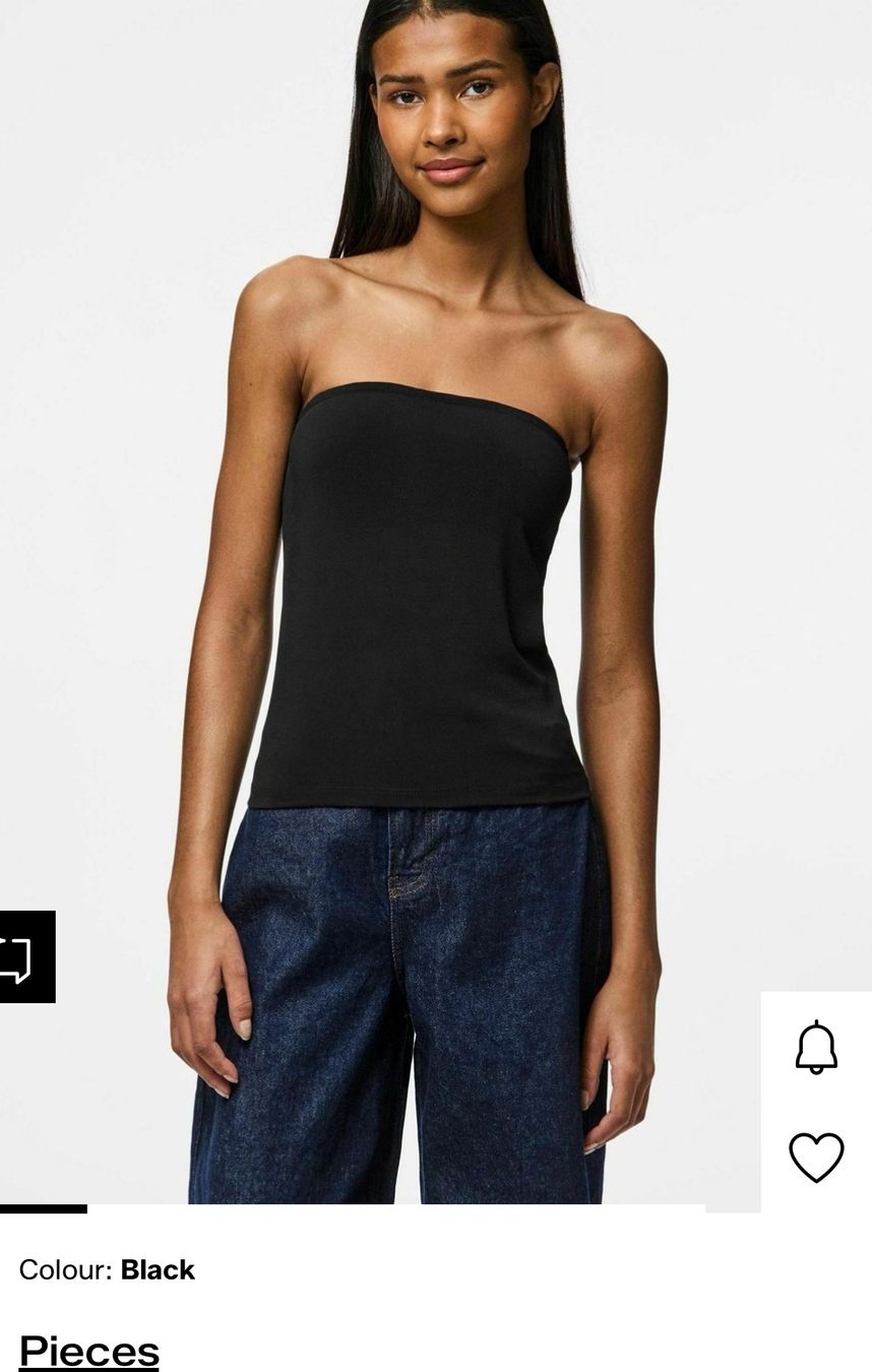 Zalando Top: Black tube top from Zalando – Nuovo e nell'imballaggio originale da Bachenbülach venduto da cookiecutter 3