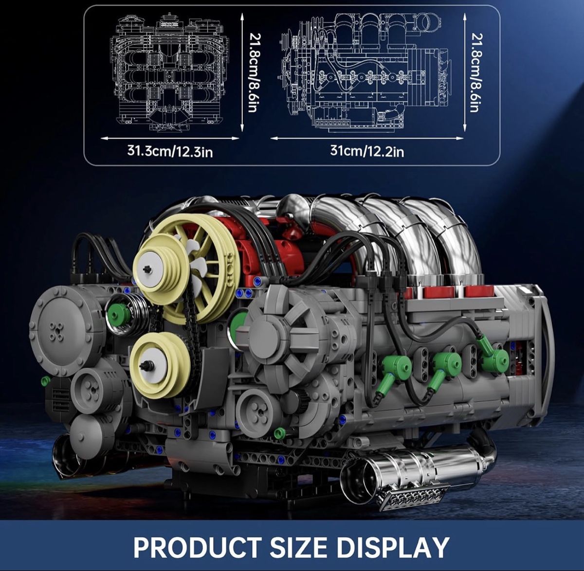 Mould King Kit di costruzioni: Mould King boxer engine building blocks – Nuovo (secondo la descrizione) da Rheinfelden venduto da ProtectYourPrivacy 1