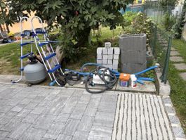 Accessori per piscina set completo 