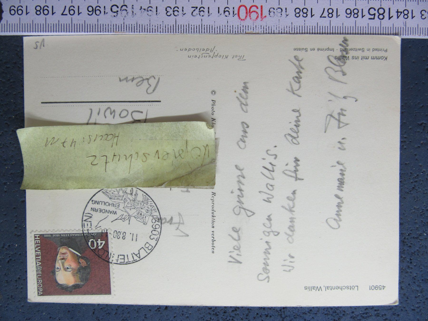 Cartoline postali: LÖTSCHENTAL VS AK 7BILD – Usato da Ettingen venduto da Hausi4711 1