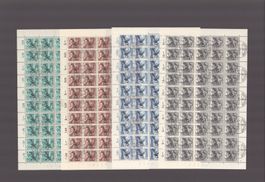 Timbre Adm. Officiel Nr 47,48,52,54 en feuilles obl. (225.-)