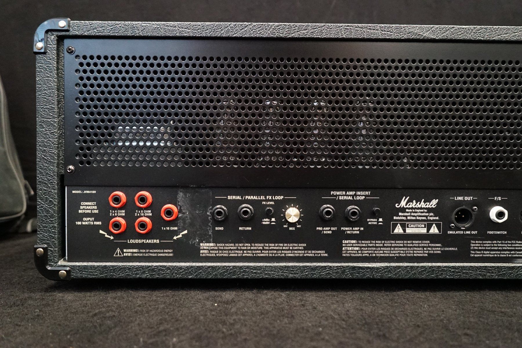 Marshall Amplificatori: Marshall JVM410H (Head) Fussliste – Usato da Ortschwaben venduto da Musictrade 9
