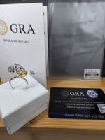 Bague argent avec diamant de moissanite de 5 ct certifié GRA
