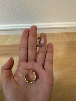 Ohrringe gold/violett