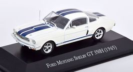 Ford Mustang Shelby GT 350H 1965 weiss / blau met.      1:43