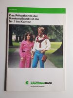 Vintage Werbung Flyer St.Gallische Kantonalbank 80er