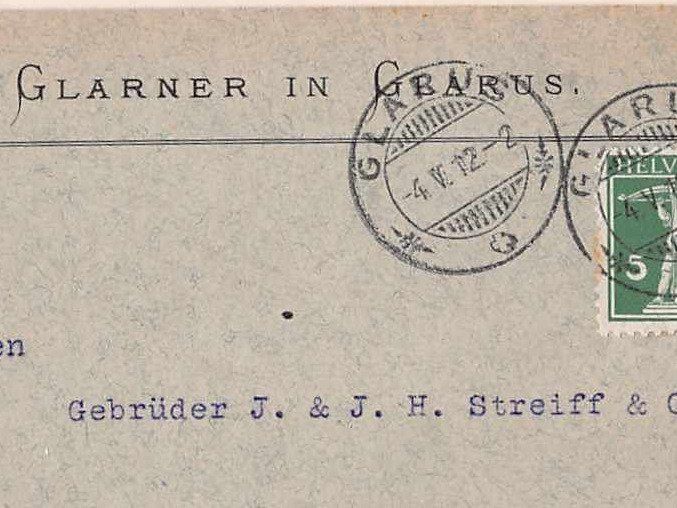 Tous les timbres: GLARUS - GLARUS - GLARUS - GLARUS - mehr geht nicht 1912 – D'occasion à Lufingen par philatelieshop 1