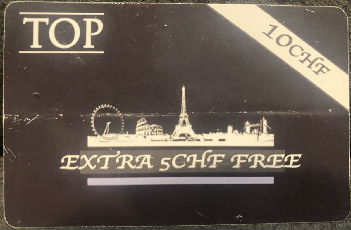 Schede telefoniche: Prepaid card – Difettoso da Lausanne venduto da babacard10