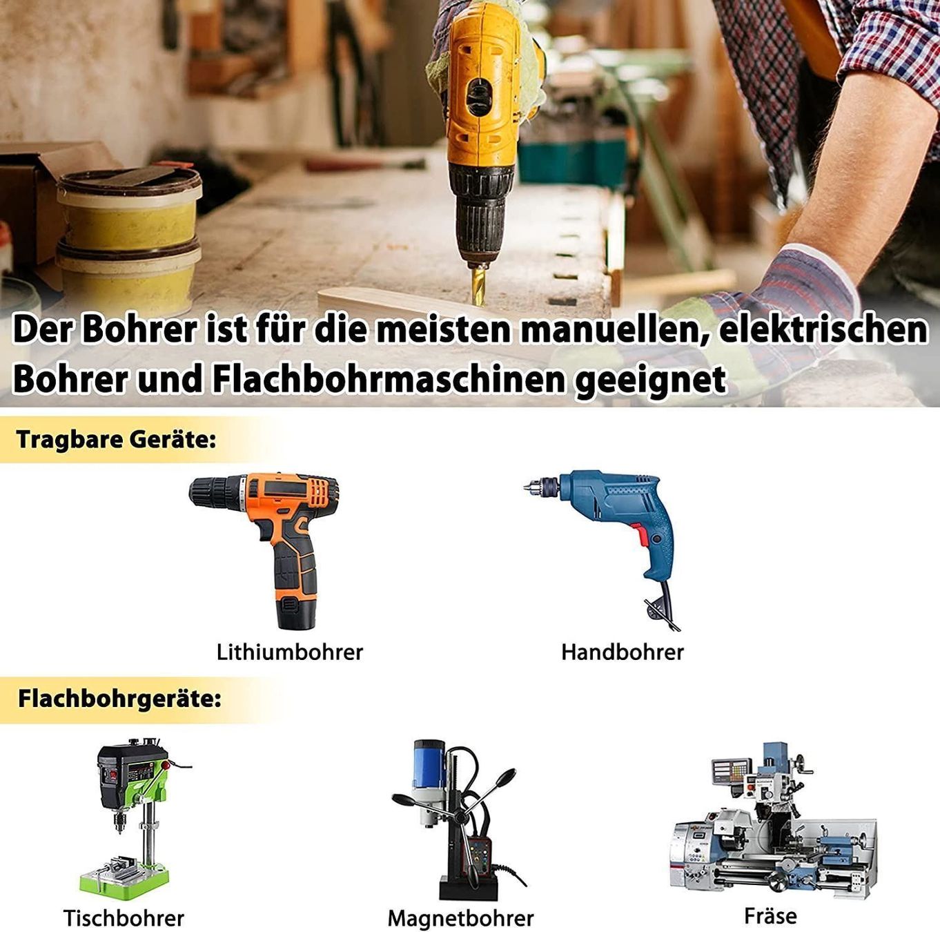 Tutti gli attrezzi: Spiralbohrer HSS 230tlg Metallbohrer Set – Nuovo (secondo la descrizione) da Thun venduto da nuonuo 8
