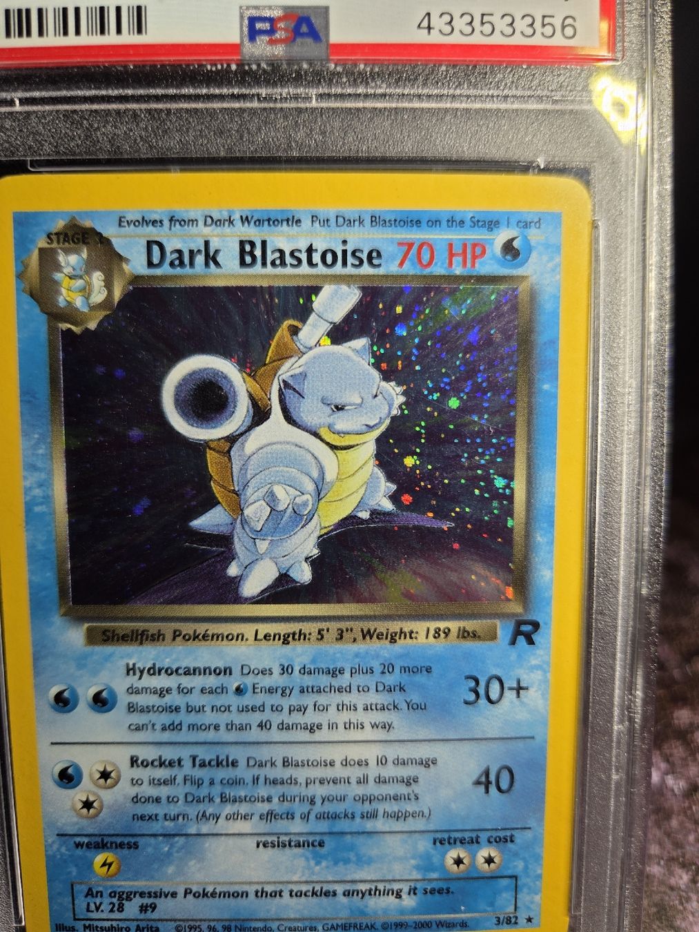 Pokémon Carte collezionabili: 2000 POKEMON ROCKET 3 DARK BLASTOISE-HOLO PSA 7 – Usato da Lauerz venduto da gp9_zt9k 6