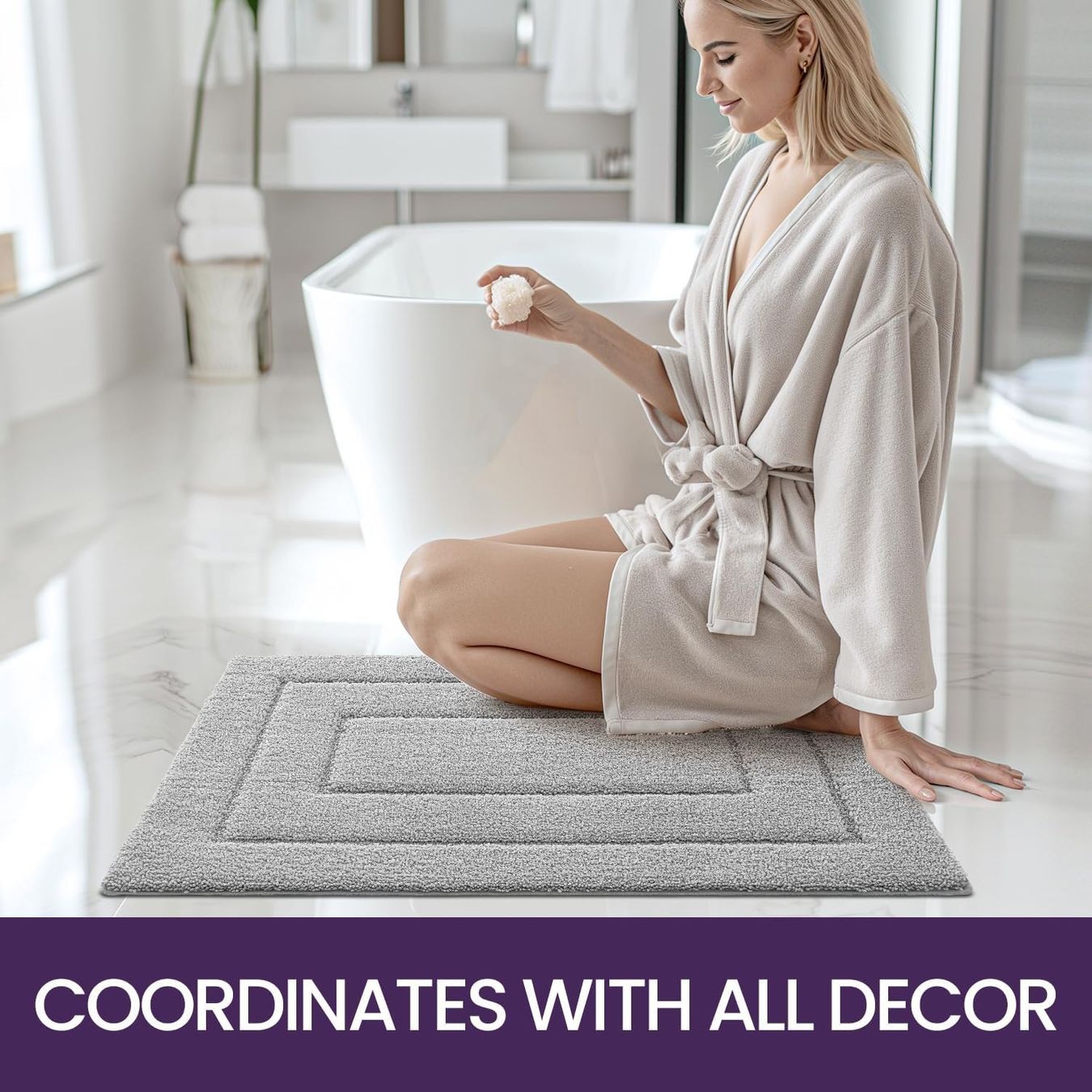 Teli da bagno: Badteppich rutschfest 50 x 80 cm – Nuovo e nell'imballaggio originale da Nuglar venduto da SaleRitter 5