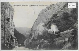 Gorges de Moutier - A l'entree superieure - Dampfzug