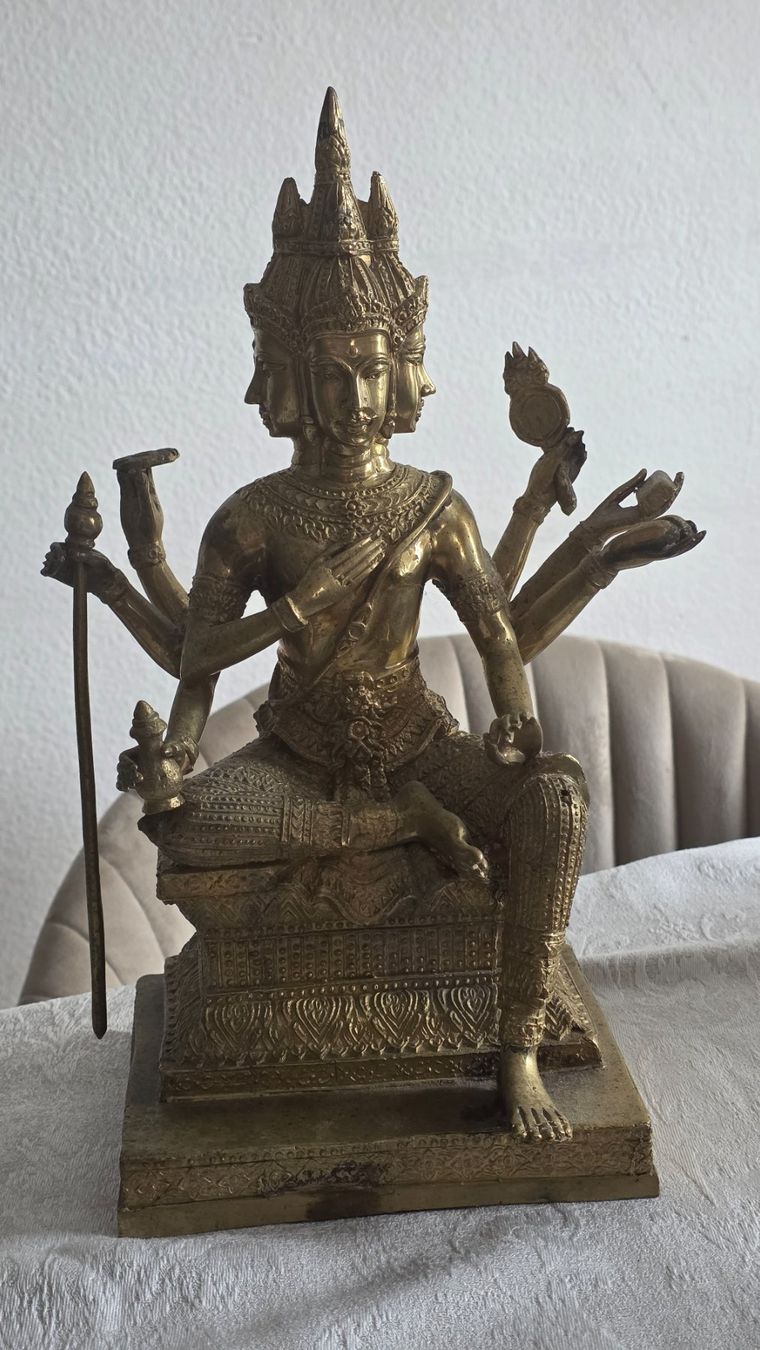 Statuette: Buddha-Figur mehrarmig alt – Usato da Wittenbach venduto da rose_rosi