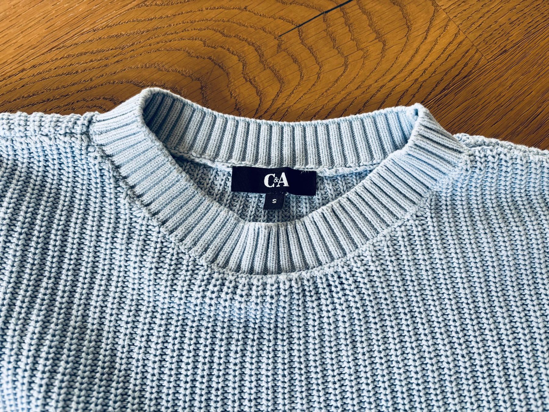 C&A Pullover & Sweatshirts: Strickpullover C&A, hellblau, Grösse S – Gebraucht aus Rain von ali_t2vz 1