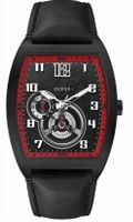 Guess Armband Uhr Menn Schwarz Leder