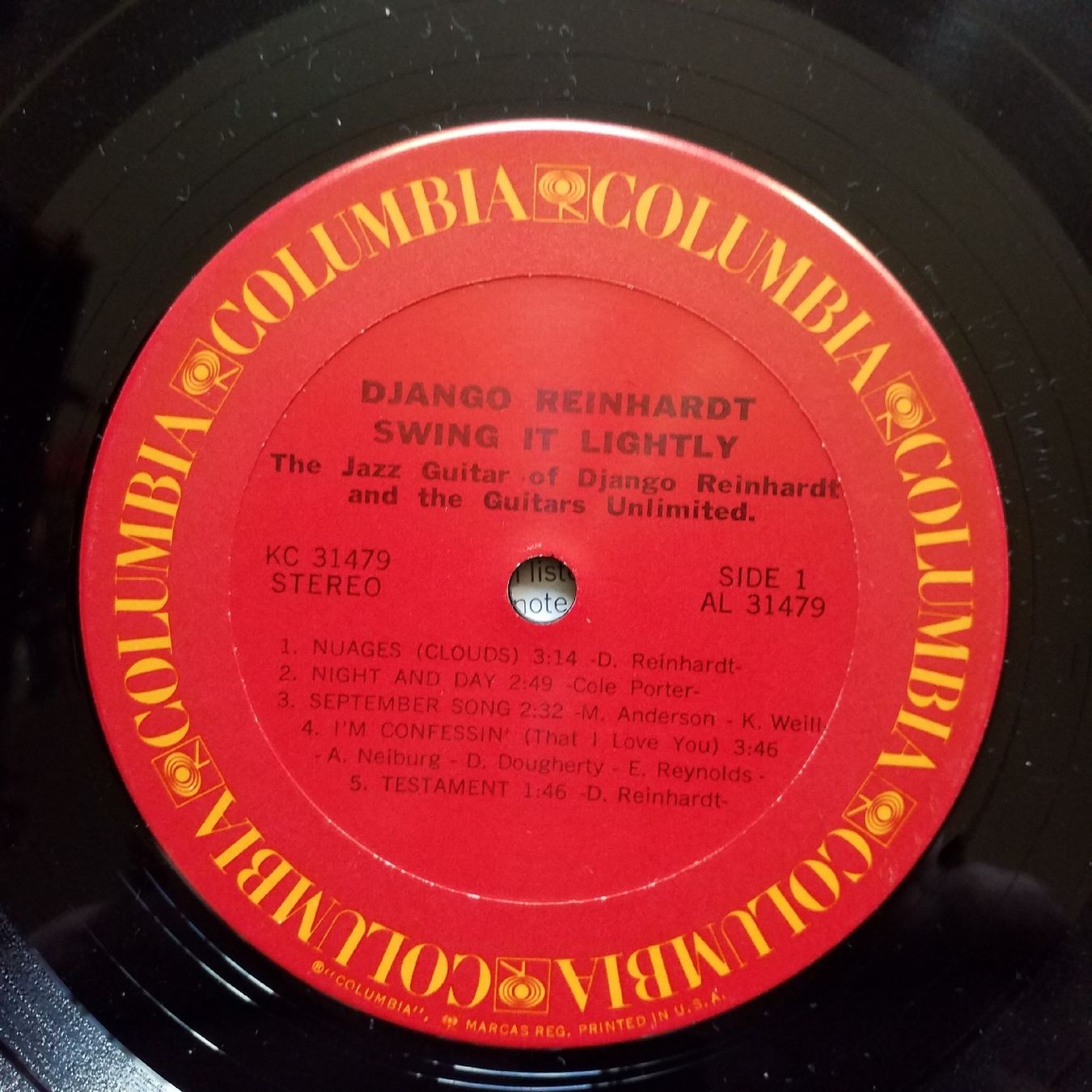 Schallplatten: DJANGO REINHARDT,  swing it lightly - 1972 US  - +++++ – Gebraucht aus Yverdon-les-Bains von Jacotreut 2
