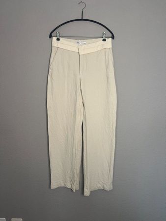 beige ZARA Stoffhose, Size S