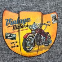 Vintage Motors Metal Art Schild