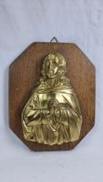 Antikes Wandbild, Jesus Christus, Goldfarben, Holzrahmen