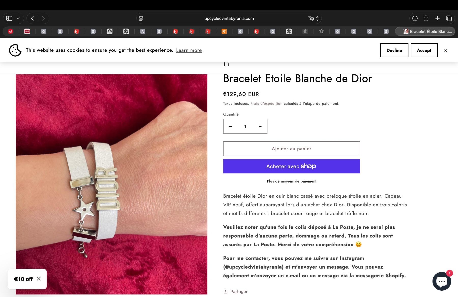 Bracciali & Braccialetti: Dior Lederarmband in weiss – Nuovo (secondo la descrizione) da Horgen venduto da hef_p8zg 1