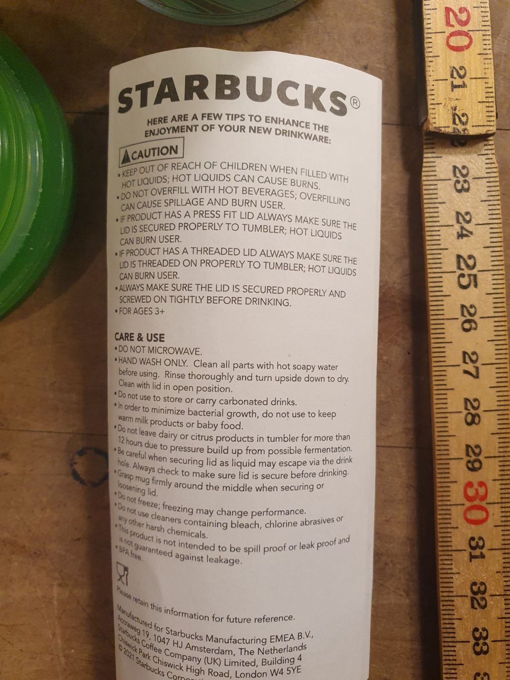 Borracce & Thermos: Starbucks Trinkbecher PVC – Usato da Zürich venduto da loosebone 5