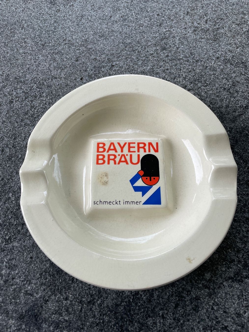 Portacenere: Schöner, alter Bayern Bräu Aschenbecher – Usato da Winterthur venduto da cheerio97