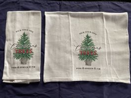 Christmas Tree Kitchen Towels - Festive Holiday Decoration