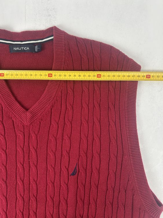 Pull sans manches rouge Nautica, taille L 6