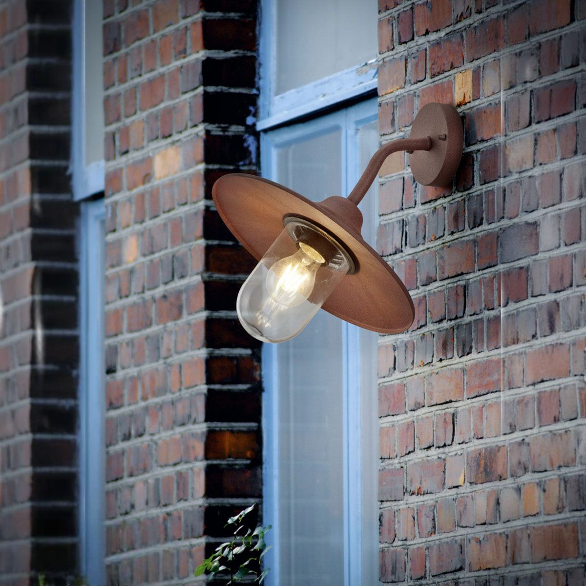 Lampen: Aussen Wandleuchte, IP44, Rostfarbig – Neu (gemäss Beschreibung) aus Kreuzlingen von Smart-Light 1