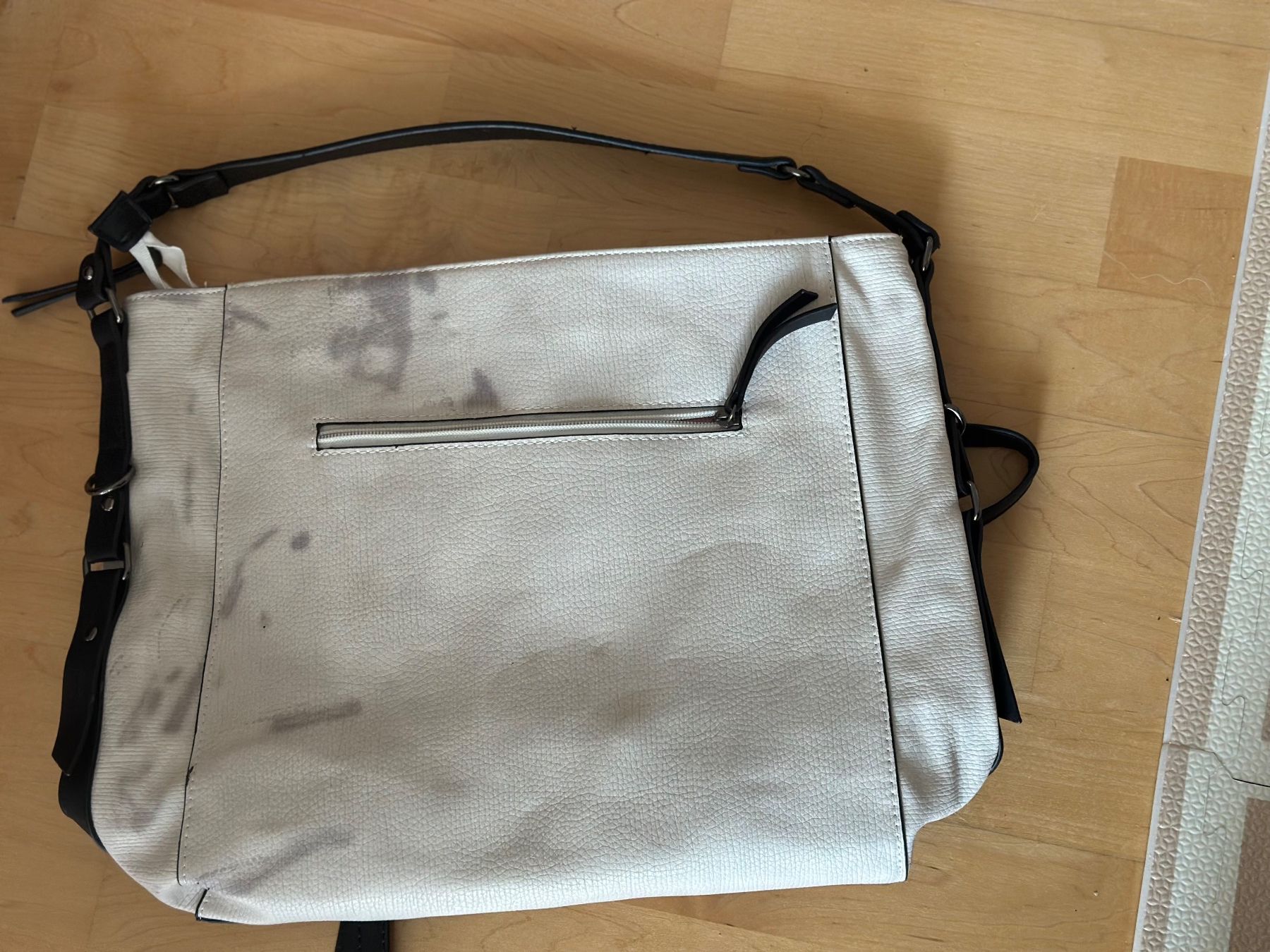 Taschen für Damen: Grosse Handtasche schwarz/weiss – Gebraucht aus Rothenburg von wer_g9fd 6