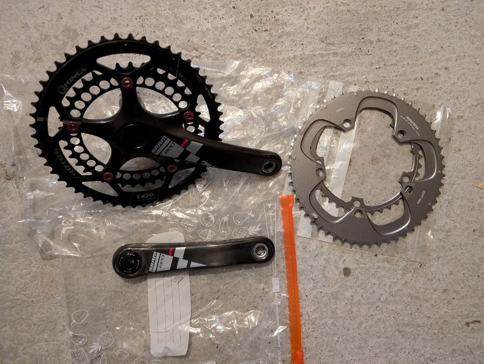Pédalier SRAM Red Rotor Q-Rings et plateaux Powerglide 53/39 (D ...