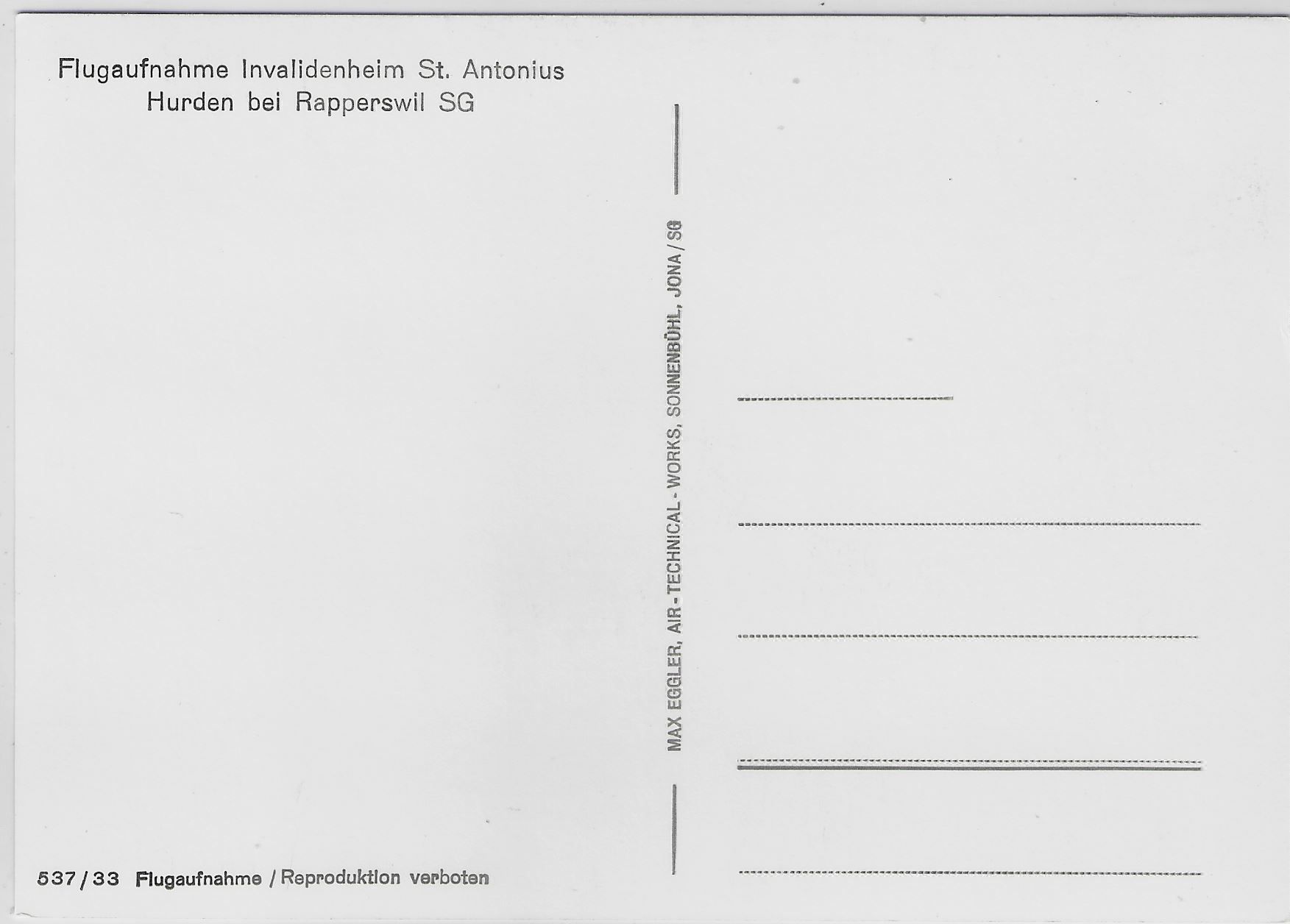 Cartoline postali: Flugaufnahme Invalidenheim St. Antonius – Antico da Ettingen venduto da Kartenplanet 1