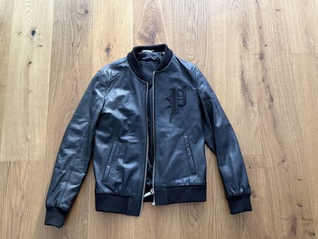 Philipp Plein Lederjacke Herren Gr. 50 Original Leder Neuwer