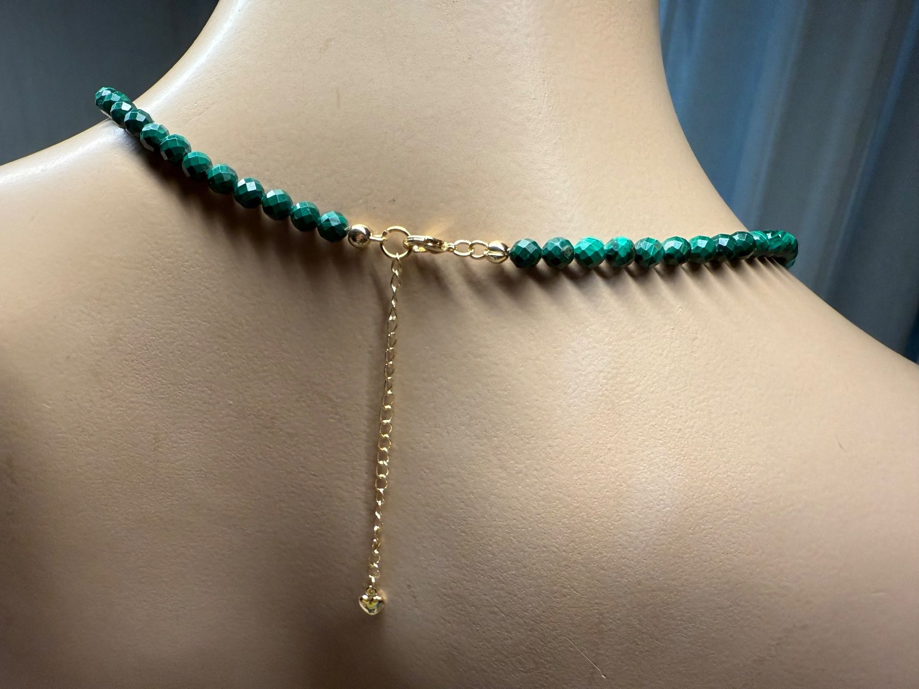 Catenine: Malachit Kette Halskette Collier Edelstein Halsschmuck 52 cm – Nuovo (secondo la descrizione) da Rotkreuz venduto da beltraum 7