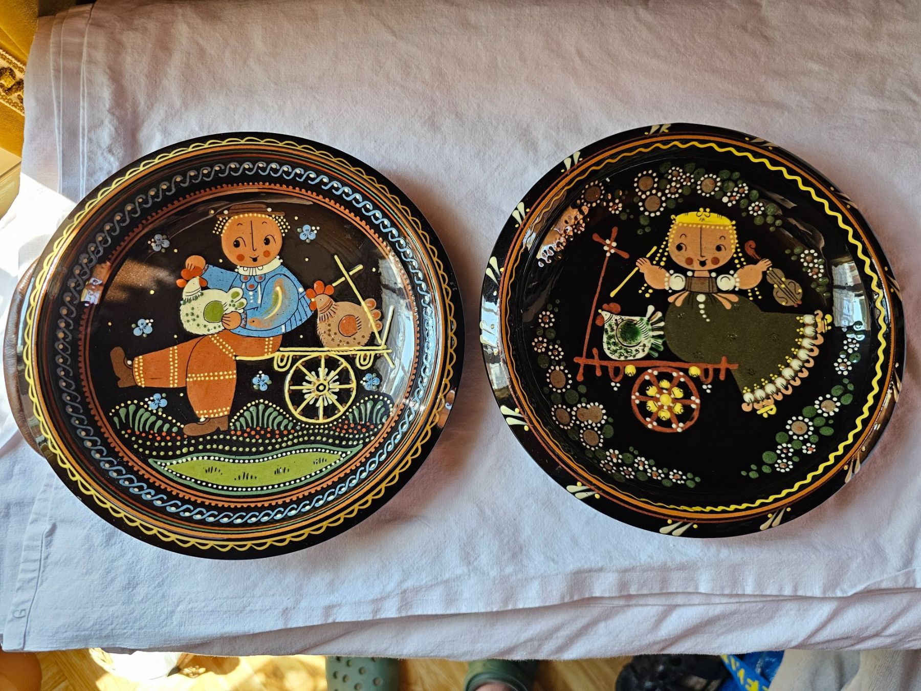 Teller: Bemalte Zierteller – Gebraucht aus Bigenthal von Westerngirl