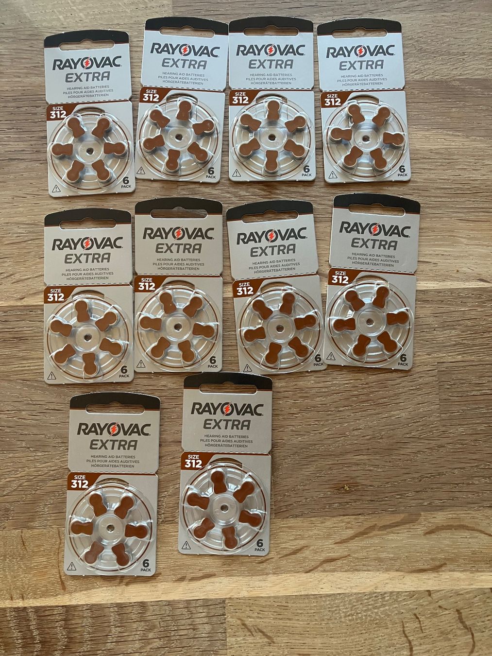 Rayovac Caricatori & Batterie: 10 Packungen Hörgerät Batterien 312 – Usato da Simplon Dorf venduto da fraueulalia