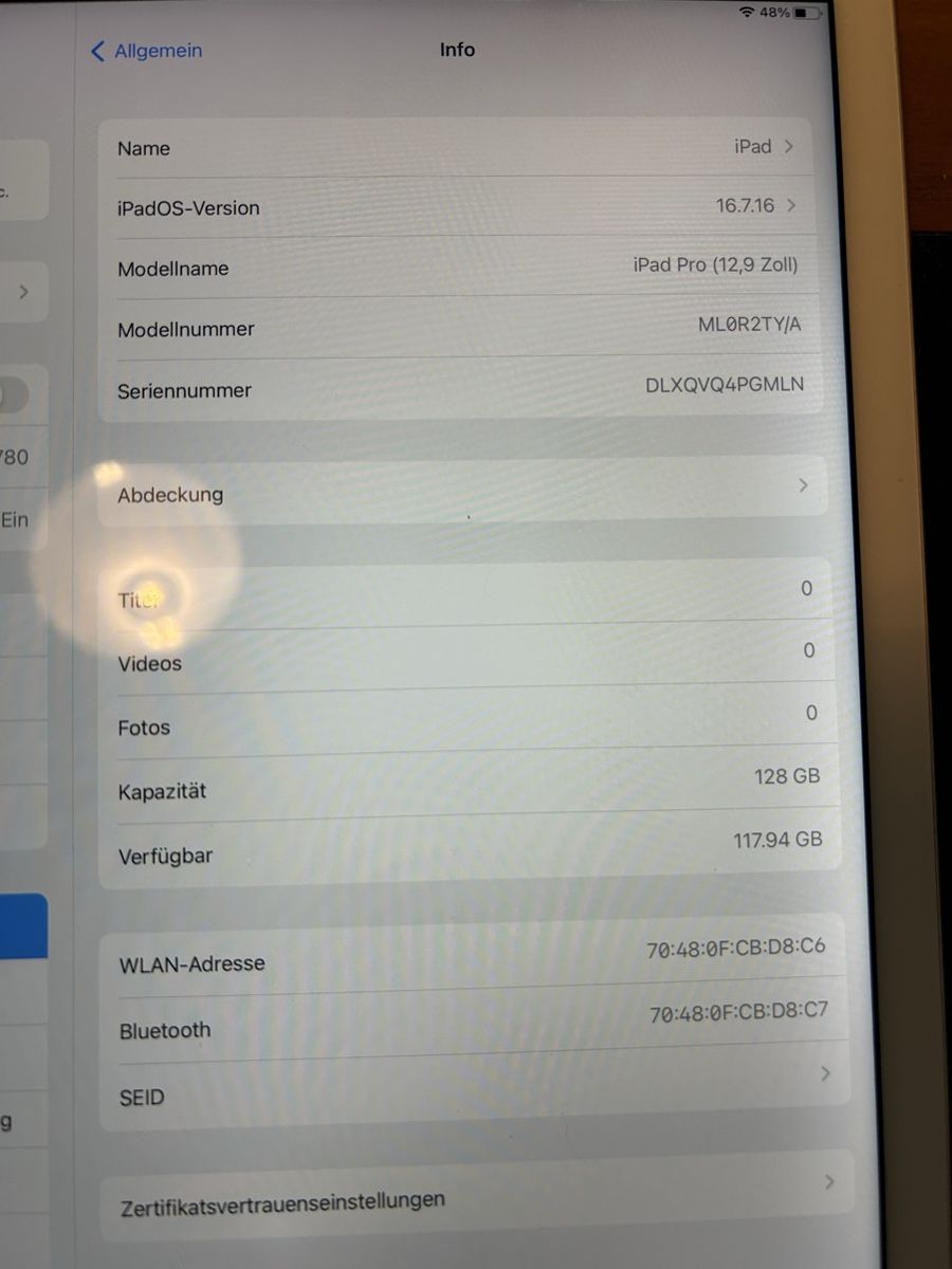 Apple Tablet PC: Ipad Pro 12.9 Zoll A1584 – Gebraucht aus Mollis von Stern8577 4