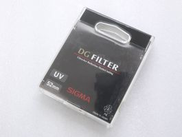 Sigma 52mm UV DG Filter / filtre / Filter.  Japan. New.