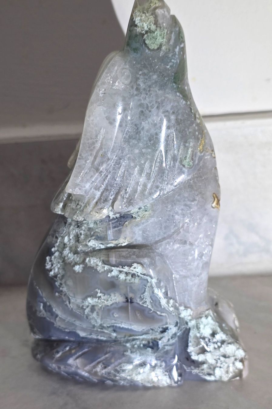 Minerali & Pietre curative: Moosachat Wolf 377g – Nuovo e nell'imballaggio originale da Matzingen venduto da Shay_Crystalz