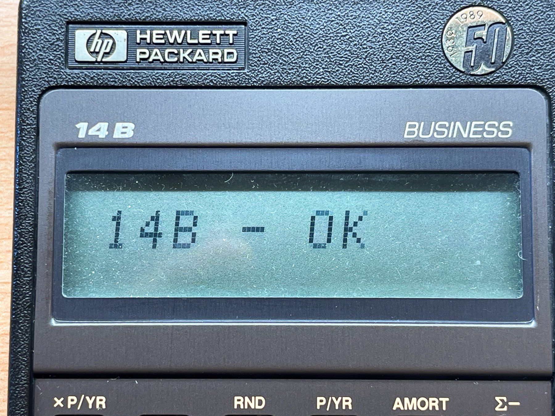 Hewlett Packard Taschenrechner: HP 14B Hewlett Packard calculator 50th anniversary special – Gebraucht aus La Tour De Peilz von  4