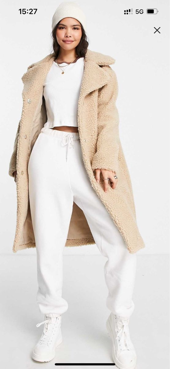 Cappotti: JDY Long Teddy Coat, beige, like new – Nuovo (secondo la descrizione) da Neuchâtel venduto da olg_6wbf 4