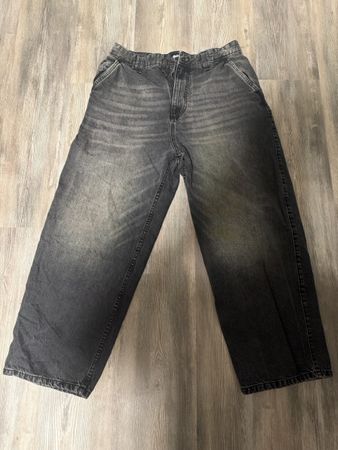 PULL&BEAR SKATER - Jeans Relaxed Fit - mottled dark grey