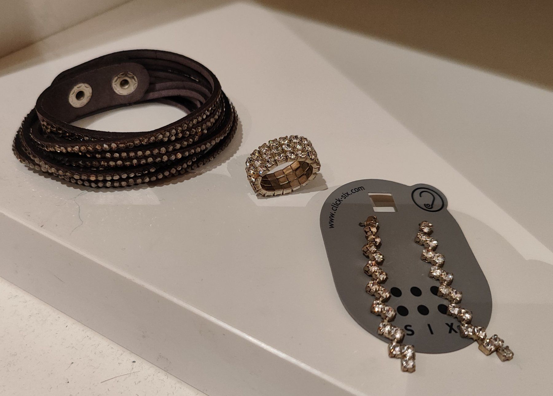 Altri gioielli: Schmuckset aus Strasssteinen neuwertig – Nuovo (secondo la descrizione) da Seon venduto da Mandes1