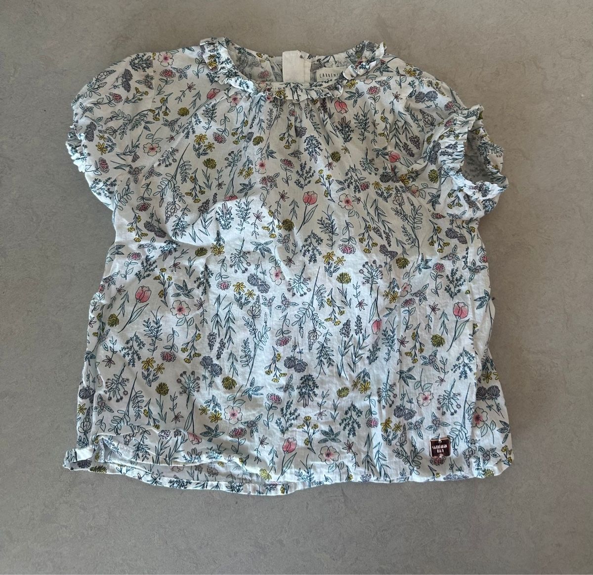 Camicette, T-shirt & Top: Sommerliches Top mit Blumenmuster, Grösse 74, Mädchen. – Usato da Wettingen venduto da Nini54