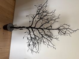 Decorative Tree with Lights Black