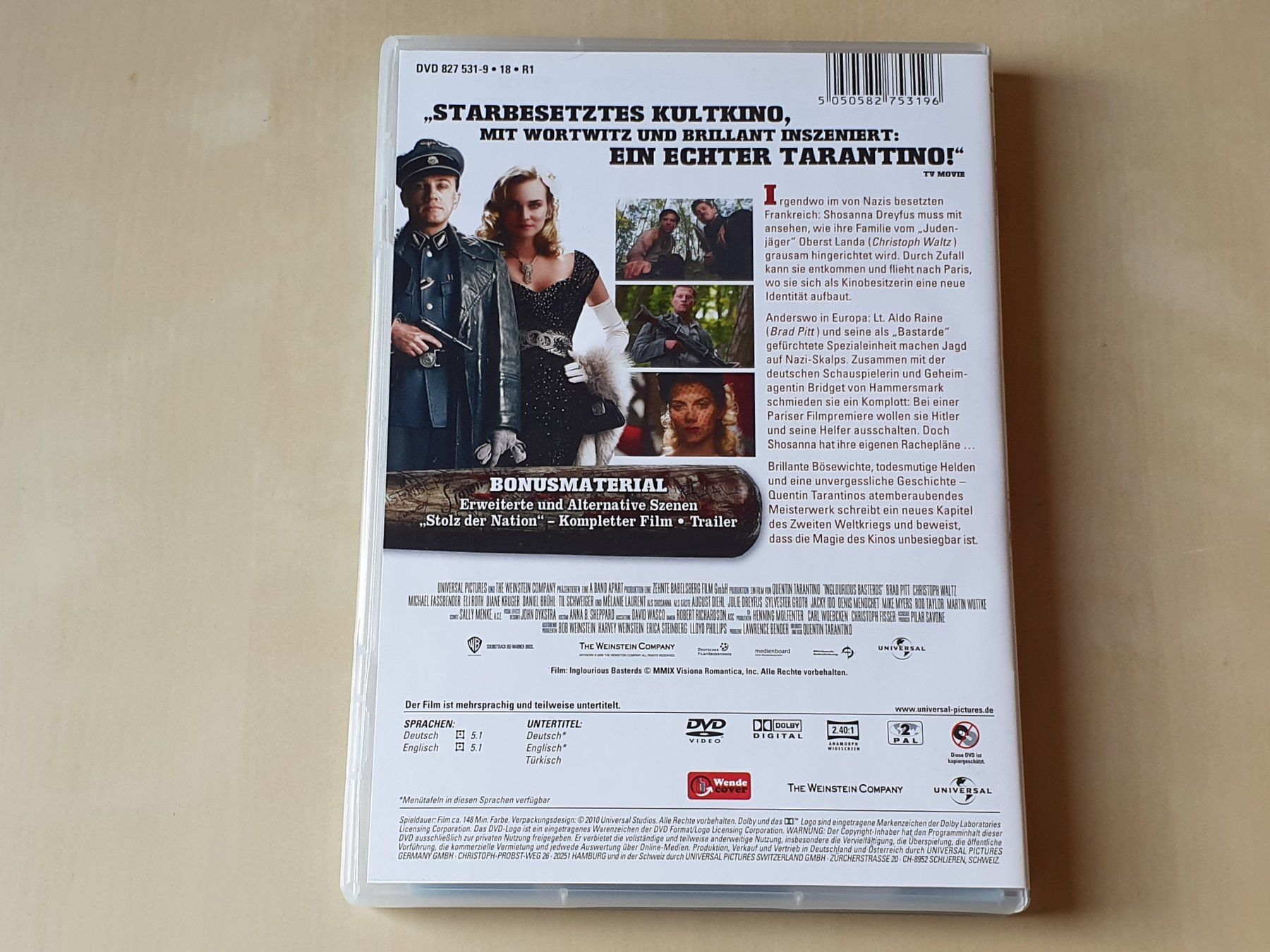 Tutti i DVDs: Inglourious Basterds – Usato da Stansstad venduto da collectorsshop 1