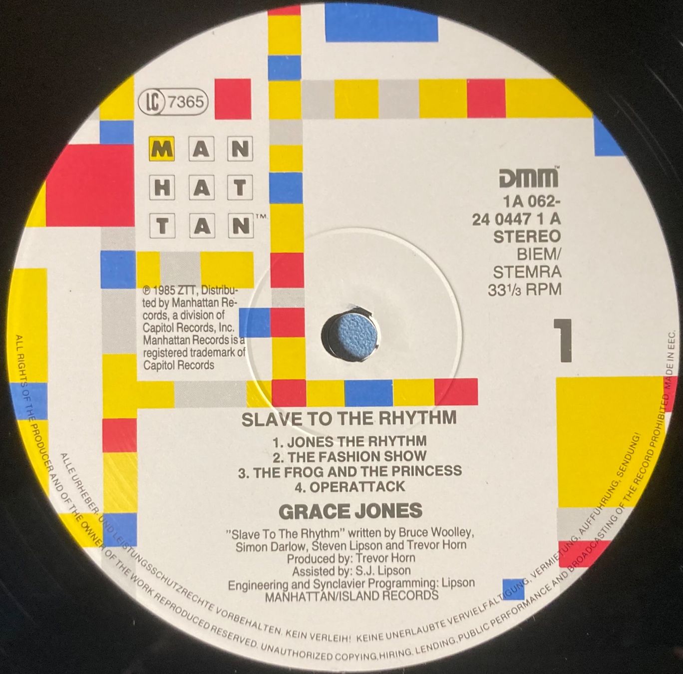 Dischi in vinile: GRACE JONES - SLAVE TO THE RHYTHM – Usato da Poliez-Pittet venduto da Newtown-Records 2