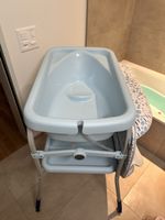 Chicco Baby Badewanne mit Wickelauflage klappbar blau