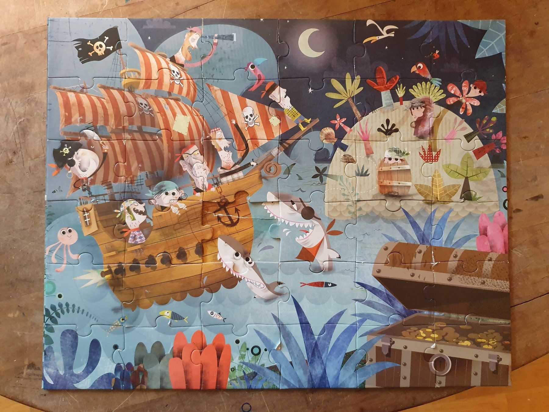 Puzzle: Piratenpuzzle 36-Teilig 1 Teil Fehlt – Usato da Zürich venduto da loosebone
